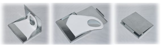 マスクケース　アルミ製マスクケース